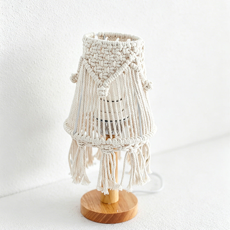 CouldNook Macrame Mini Table Lamp - Cozy Light Shade