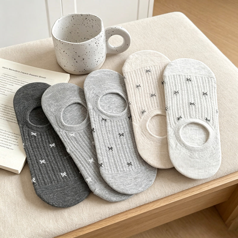 CouldNook Textured Motifs Patterned Socks - Simple Daily Essential