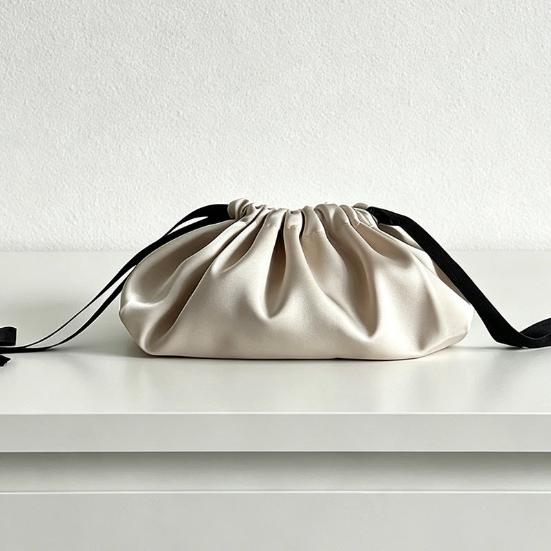 CouldNook Satin Tassel Tissue Box - Aesthetic Luxe Storage Bag