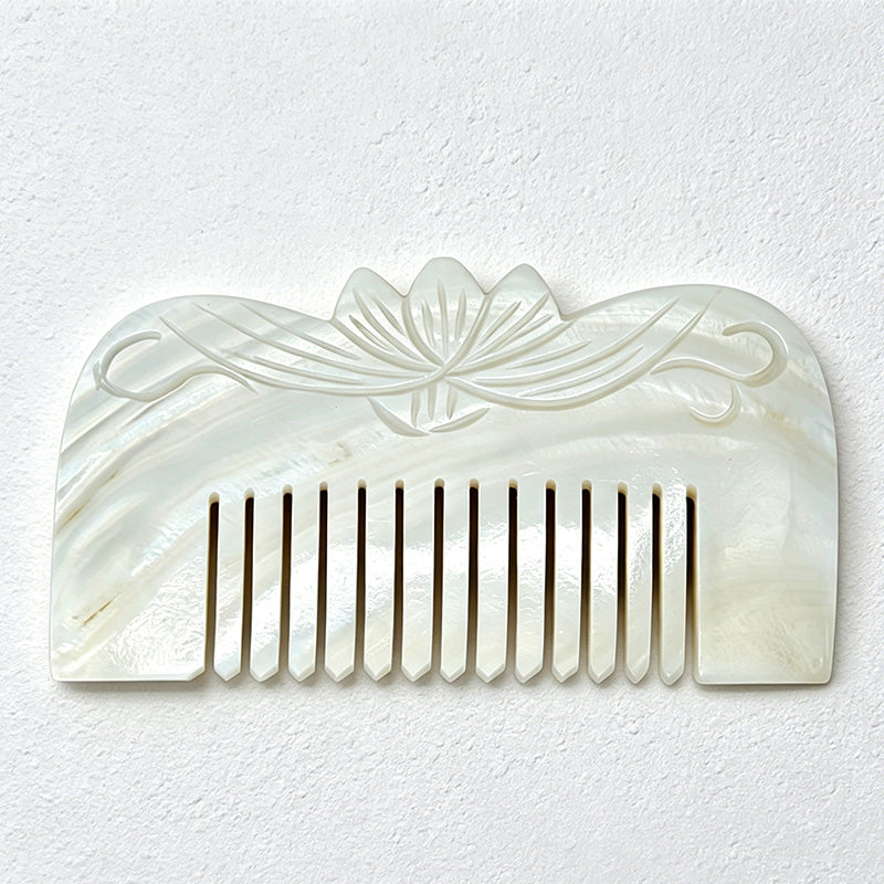 CouldNook Animal Shell Decorative Comb - Aesthetic Carved Shell Ornament