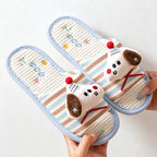CouldNook Bear Accent Open Toe Slippers - Cozy Desk Corner Accent