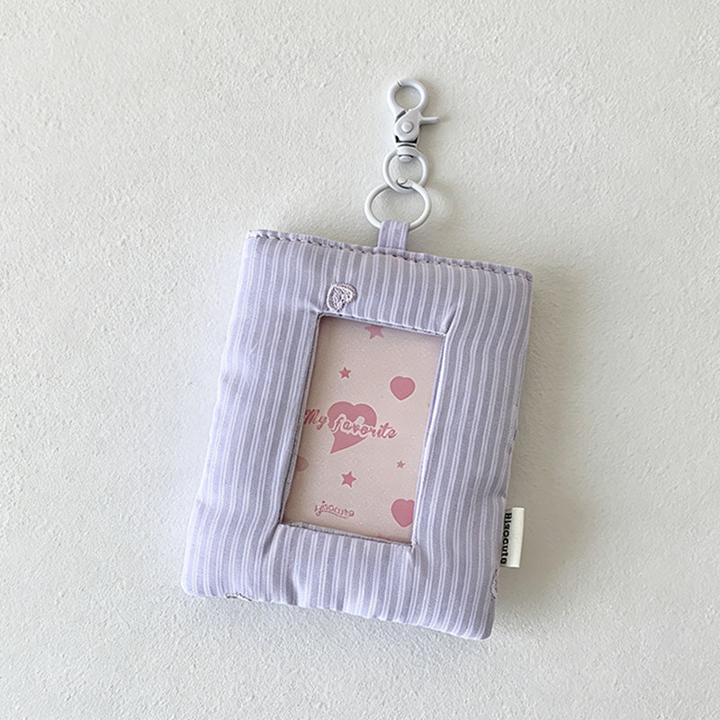 CouldNook Quilted Photo Card Keychain Pouch - Bag Charm Accent