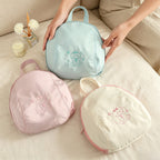 CouldNook Zippered Round Hanging Organizer Bag - Soft Home Detail