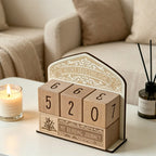 CouldNook Beech Wood Reading Counter - Digit Tracker Desk Ornament
