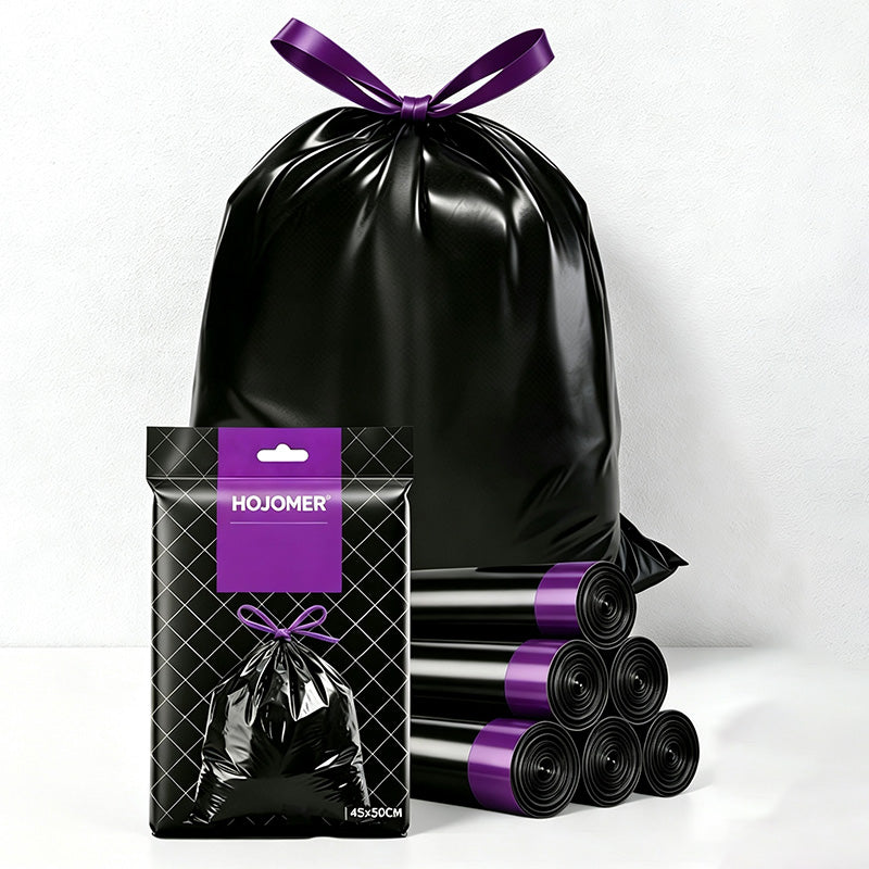 CouldNook Drawstring Black Bin Drawstring Waste Bag - Warm Room Detail (MK2PPAS6H16TW16)