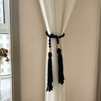 CouldNook Macrame Curtain Tieback - Window Drapery Accent