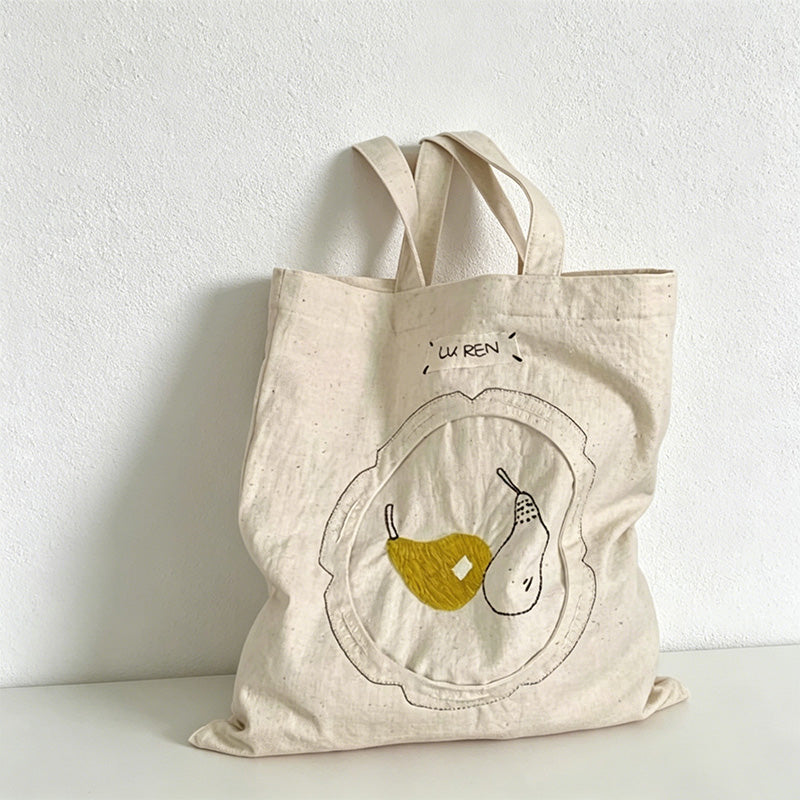 CouldNook Bird Print Canvas Tote Bag - Everyday Carry Accent