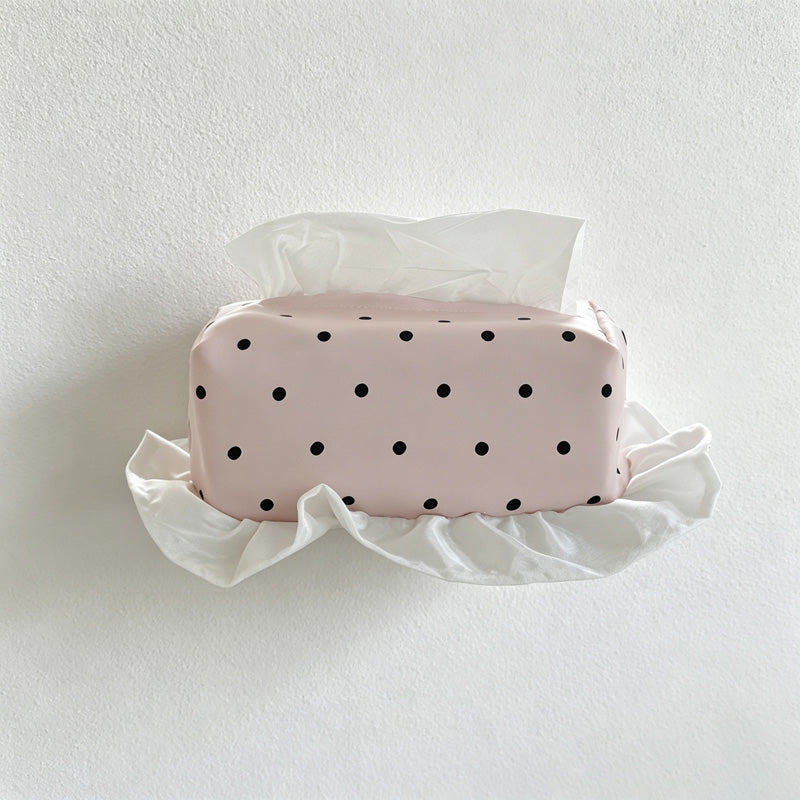 CouldNook Dotted Gathered Tissue Cover - Daily Home Accent