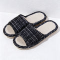 CouldNook Woven Straw-Look Open Toe Slippers - Natural Home Accent