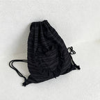 CouldNook Ruffle Drawstring Backpack - Everyday Soft Carry Accent