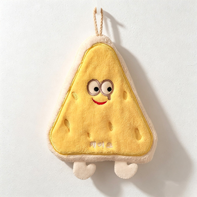 CouldNook Hanging Toast Cheese Hanging Towel - Gentle Display Piece