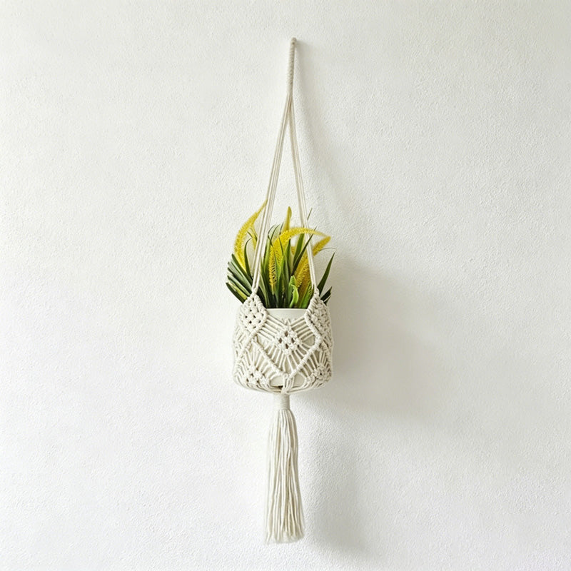 CouldNook Macrame Hanging Basket - Plant Holder Decor