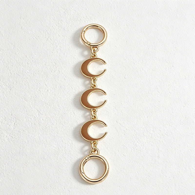 CouldNook Metal Moon Bag Chain - Layered Bag Accent