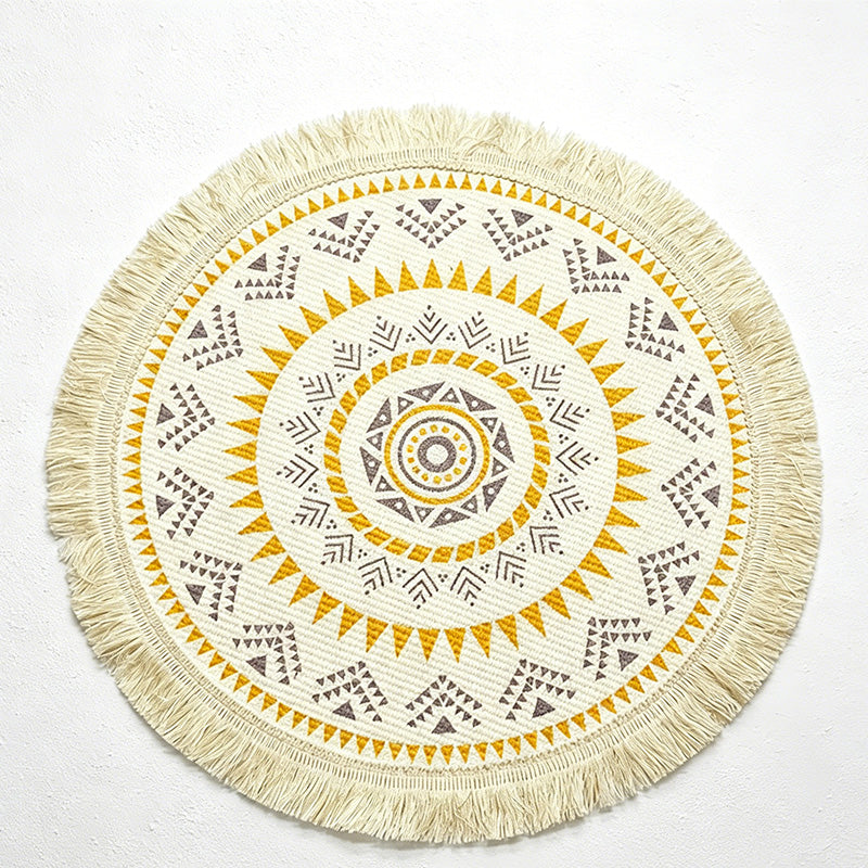CouldNook Bohemian Tassel Placemat - Aesthetic Woven Table Mat