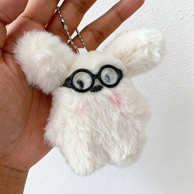 CouldNook Glasses Dog Plush Bag Charm - Desk and Bag Accent