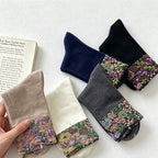 CouldNook Garden Pattern Crew Socks - Everyday Gift Accessory