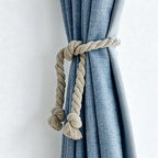 CouldNook 1Pair Of  Braided Rope Curtain Tieback - Soft Window Accent