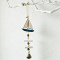 CouldNook Mediterranean Bell Ornament - Coastal Sailboat Wall Decor