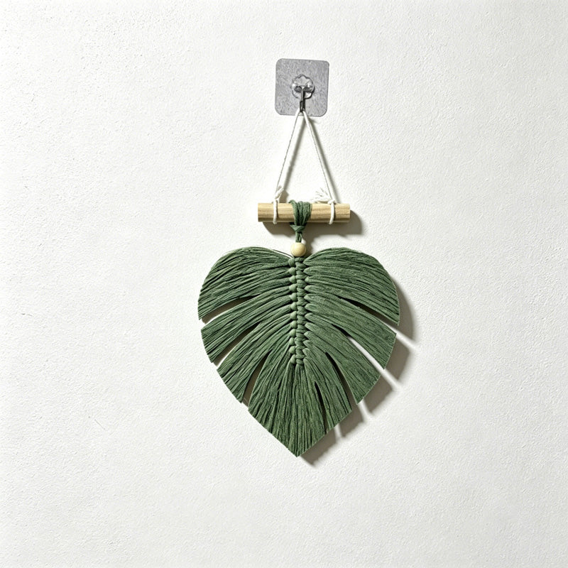 CouldNook Leaf Macrame Wall Hanging - Small Home Decor