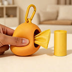 CouldNook Mango Shaped Dog Poop Bag Dispenser - Portable Waste Bag Holder