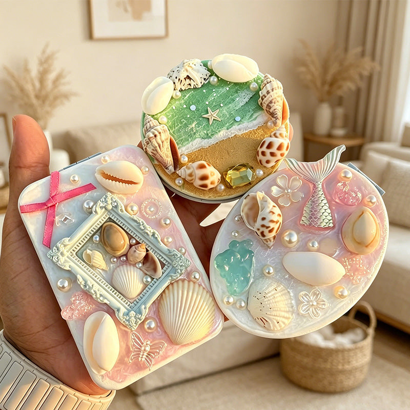 CouldNook Textured Traditional Mirror - Dual Sided Magnifying Decor