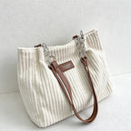 CouldNook Pleated Shoulder Tote Bag - Vanity Carry Accent