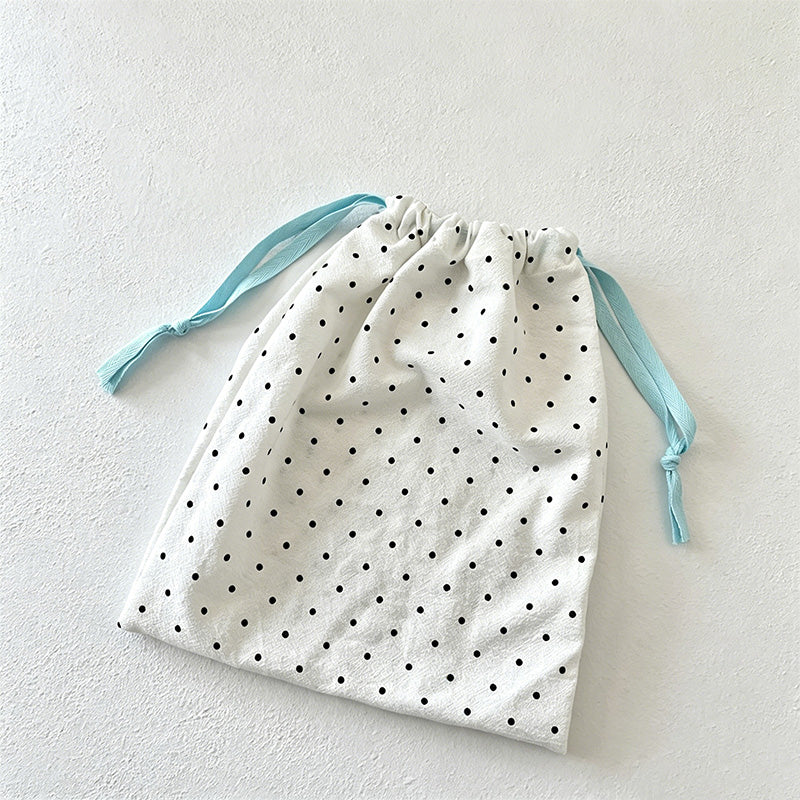 CouldNook Dot Pattern Drawstring Storage Pouch Set - Travel Organizer