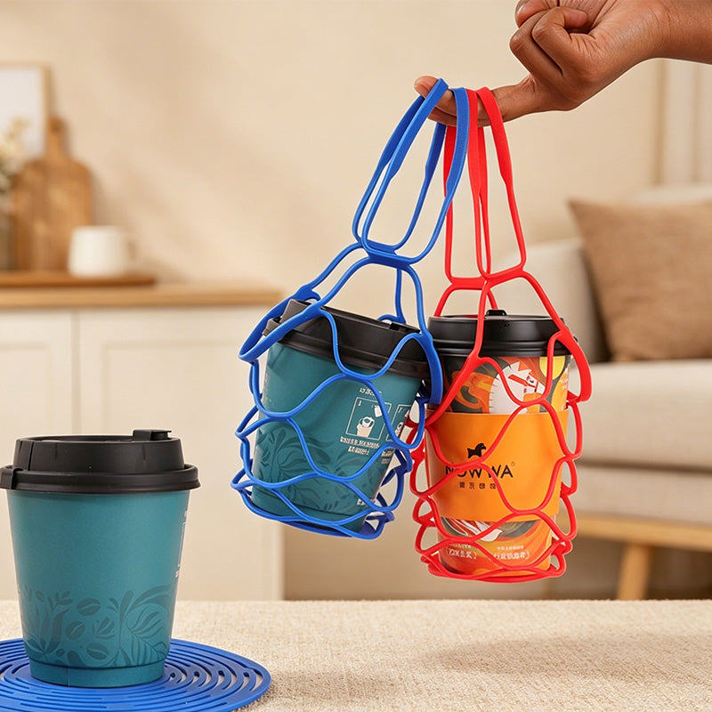 CouldNook Multi-Function Silicone Cup Carrier - Desk Coaster