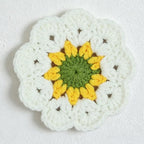 CouldNook Daisy Crochet Coaster - Tabletop Home Accent