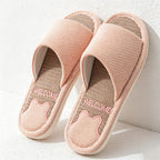 CouldNook Soft Band Open Toe Slippers - Simple Home Accent
