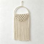 CouldNook Crescent Macrame Wall Basket - Hanging Storage Decor