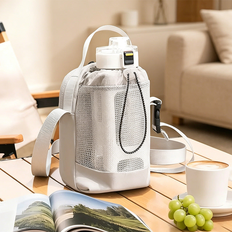 CouldNook Outdoor Portable Water Bottle Carrier Bag - Adjustable Strap Hydration Bottle