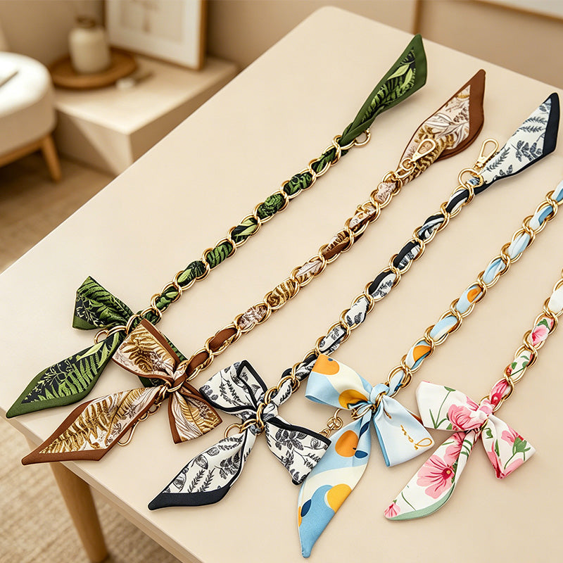 CouldNook 16.54’’ Ribbon Bow Chain Bag Strap - Everyday Accent
