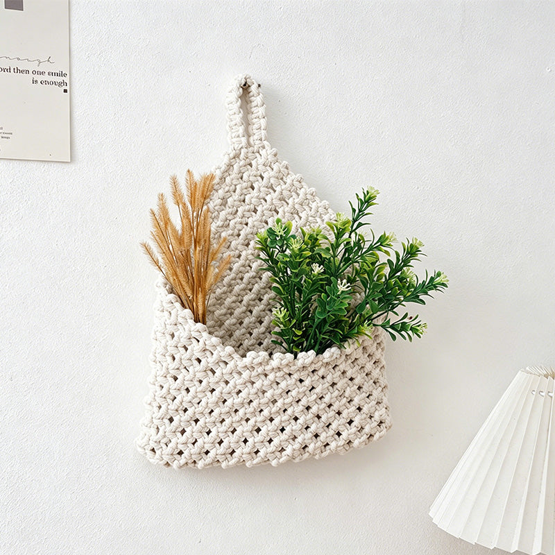 CouldNook Macrame Hanging Basket - Wall Storage Decor