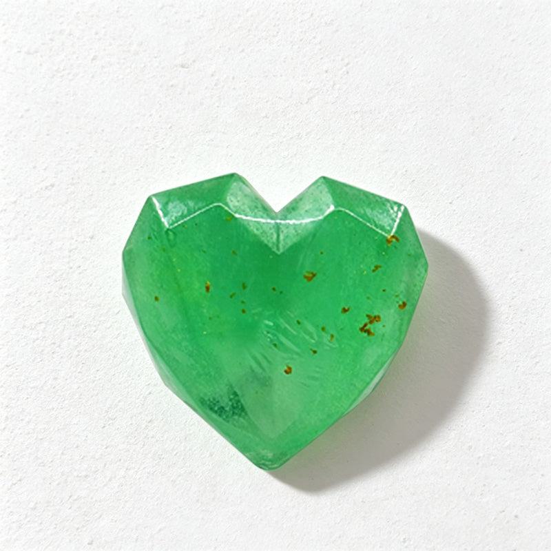 CouldNook Translucent Gemstone & Heart Gold Foil Handmade Soap
