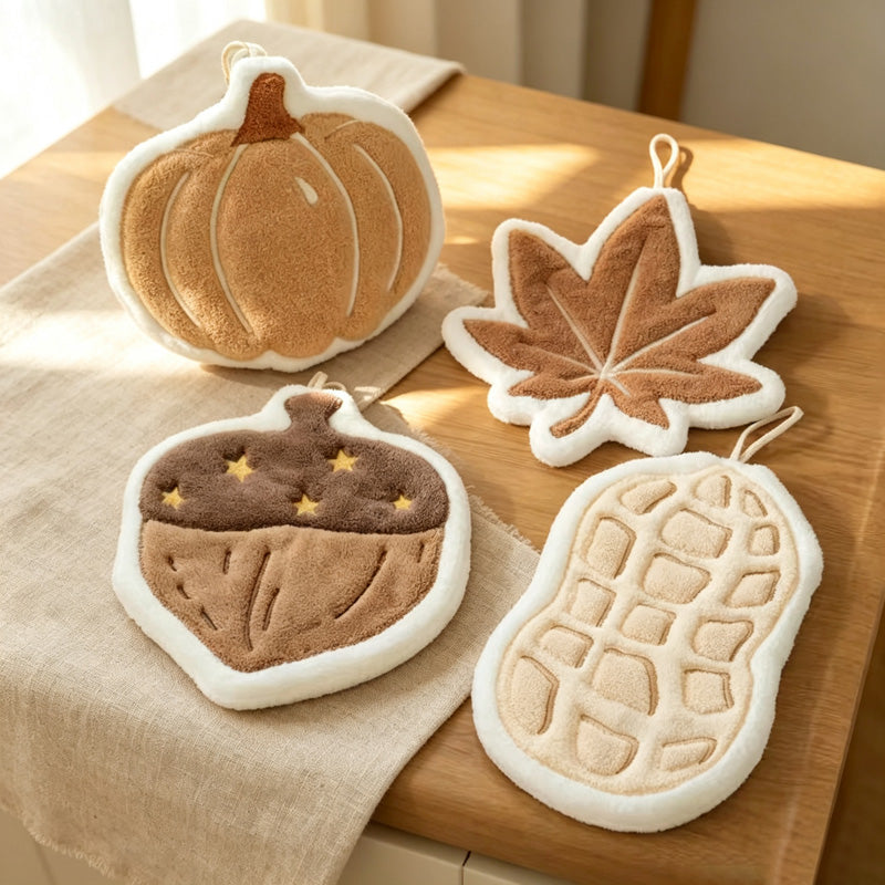 CouldNook Hanging Maple Leaf Hanging Towel - Cozy Corner Accent