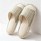 CouldNook Tweed-Look Open Toe Slippers - Soft Room Accent