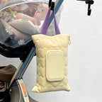 CouldNook Quilted Hanging Tissue Pouch - Stroller and Home Accent