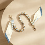CouldNook Braided Short Bag Strap - Printed Tail Accent