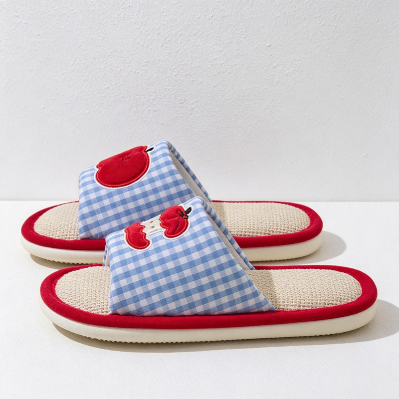 CouldNook Fruit Motif Home Slippers - Soft Home Detail