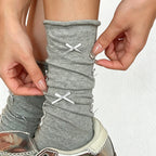 CouldNook Bow Detail Slouch Socks - Everyday Outfit Accent