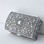 CouldNook Classic Mini Jewelry Box - Aesthetic Metallic Utility Box