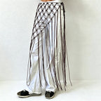 CouldNook Macrame Fringe Skirt Cover - Layered Decor Accent