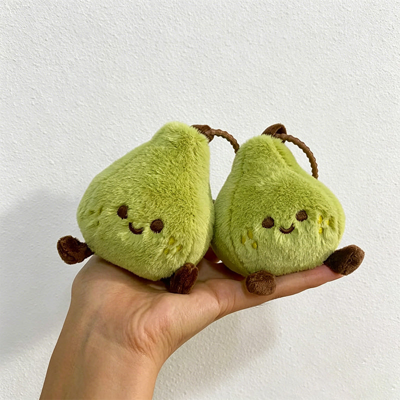 CouldNook Smiling Pear Plush Bag Charm - Fruit Display Accent