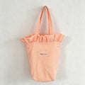 CouldNook Striped Ruffle Lunch Tote Bag - Soft Room Accent