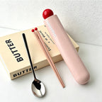 CouldNook Portable Travel Cutlery Set - Compact Chopstick & Spoon Case