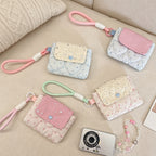 CouldNook Quilted Mini Snap Pouch - Earbud Storage Accent