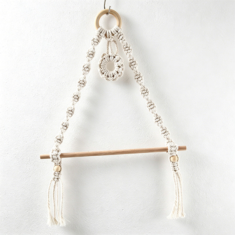 CouldNook Macrame Paper Towel Holder - Kitchen Wall Accent Decor