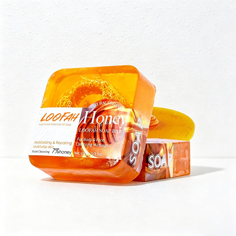 CouldNook Natural Loofah Exfoliating Soap Bar - Essential Oil Body Scrub