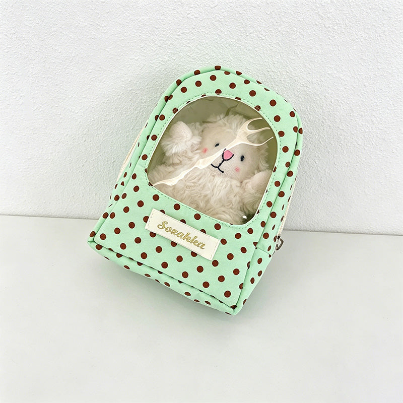 CouldNook Polka Dot Mini Window Pouch - Earbud Storage Case